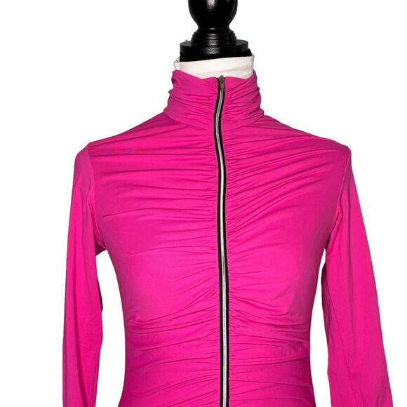 Active Angelz Full Zip Cycling Top Hot Pink Size Large - Picture 2 of 7